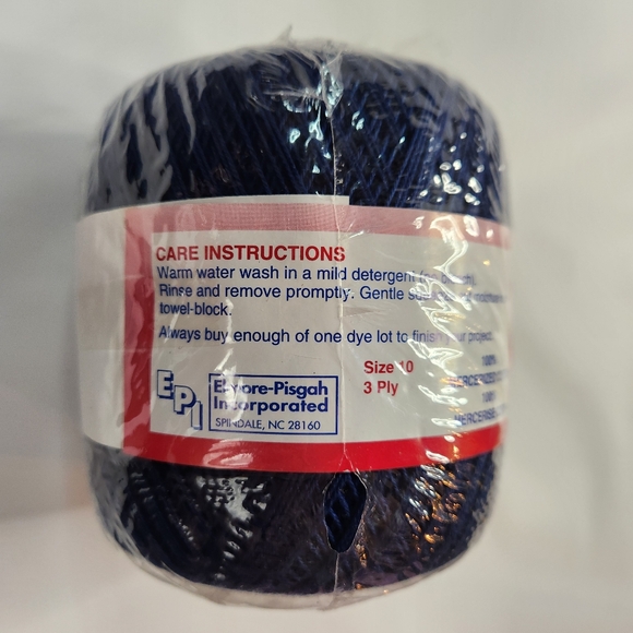 America's Best Country Cotton Navy Crochet Embroidery Thread 350 Yds - Picture 5 of 7